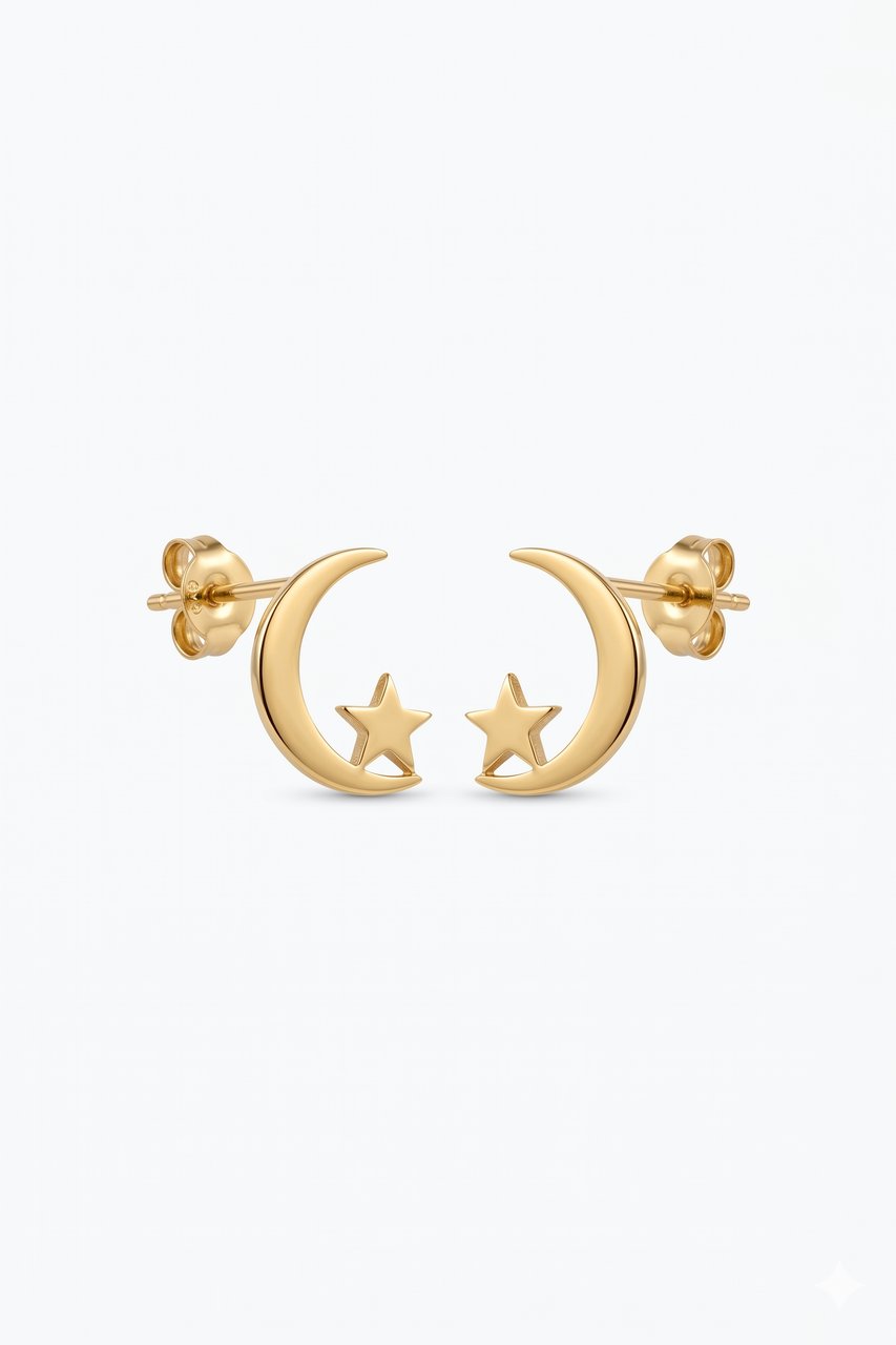 گوشواره ماه ستاره کد 07190